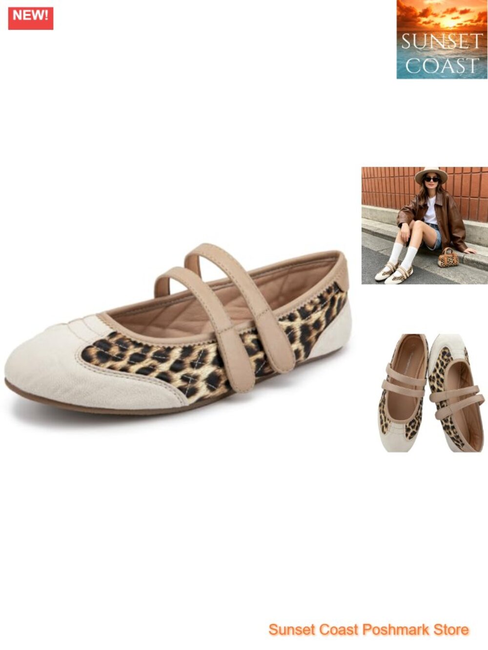 Women's Mary Jane Flats Faux Suede PU Leather Casual